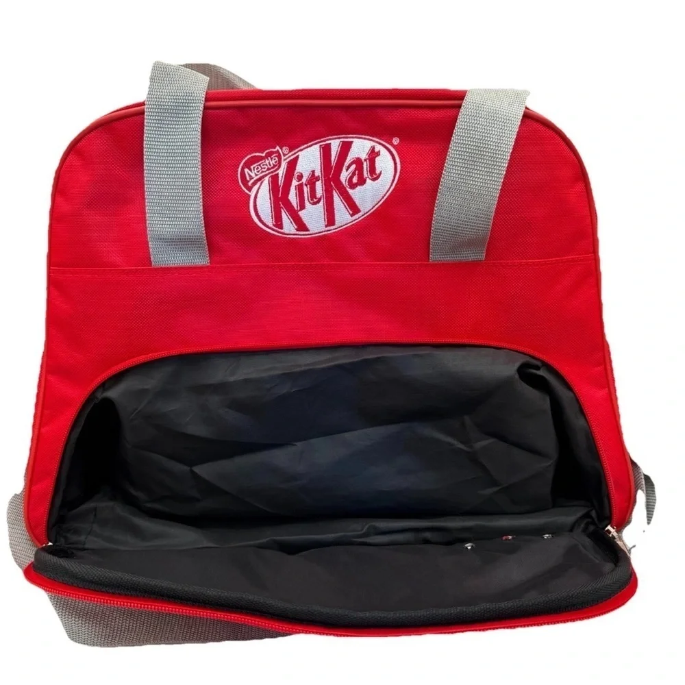 KitKat Large Weekender Tote Duffle Bag Double Handle Adjustable Shoulder Strap